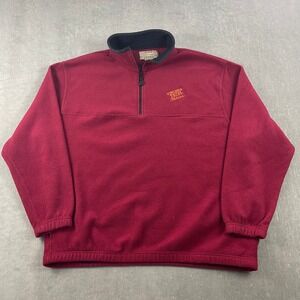 Virginia Tech Hokies Colorado Timberline Men XL Maroon Fleece Quarter Zip Logo